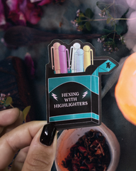 Hexing With Highlighters | Vinyl, Laminated Sticker