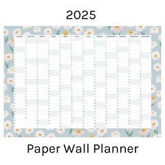 Vertical 2025 Paper Wall Planner | Daisy Lane