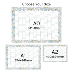 Vertical 2025 Paper Wall Planner | Daisy Lane