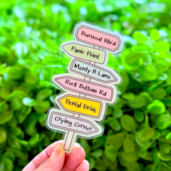 The Road To Burnout | Acrylic Bookmark