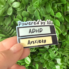 Powered by AAs | Vinyl, Laminated Sticker