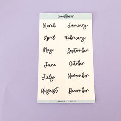 Monthly Planner Stickers | Makewild