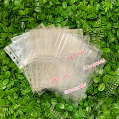 Clear Planner Pockets | A5 Double Sided Quad Pockets