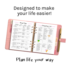 A5 Planner Inserts 120gsm | Nifty Meal Planning Bundle