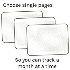 Loose Leaf A5 Planner Inserts 120gsm | Original Grid Habit Tracker