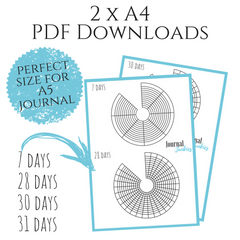Circular habit tracker 4 pack pdf download example