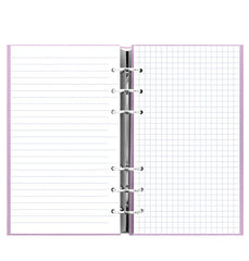 Filofax Clipbook Loose Leaf Notebook | Orchid Open