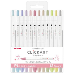 JOURNAL JUNKIES Zebra Sarasa Click Art Pens | Pastel Pack