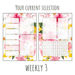Pretty Floral A5 120gsm Planner Insert | Weekly Spread