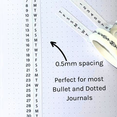 Vertical Habit Builder | Thin Washi Tape Pack