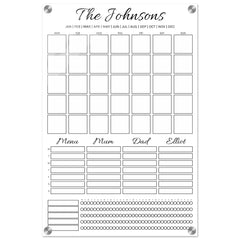 Customisable Family Wall Planner | Monthly Reusable
