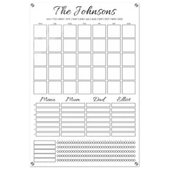 Customisable Family Wall Planner | Monthly Reusable