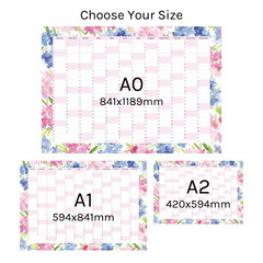 Vertical 2025 Paper Wall Planner | Blossom Breeze