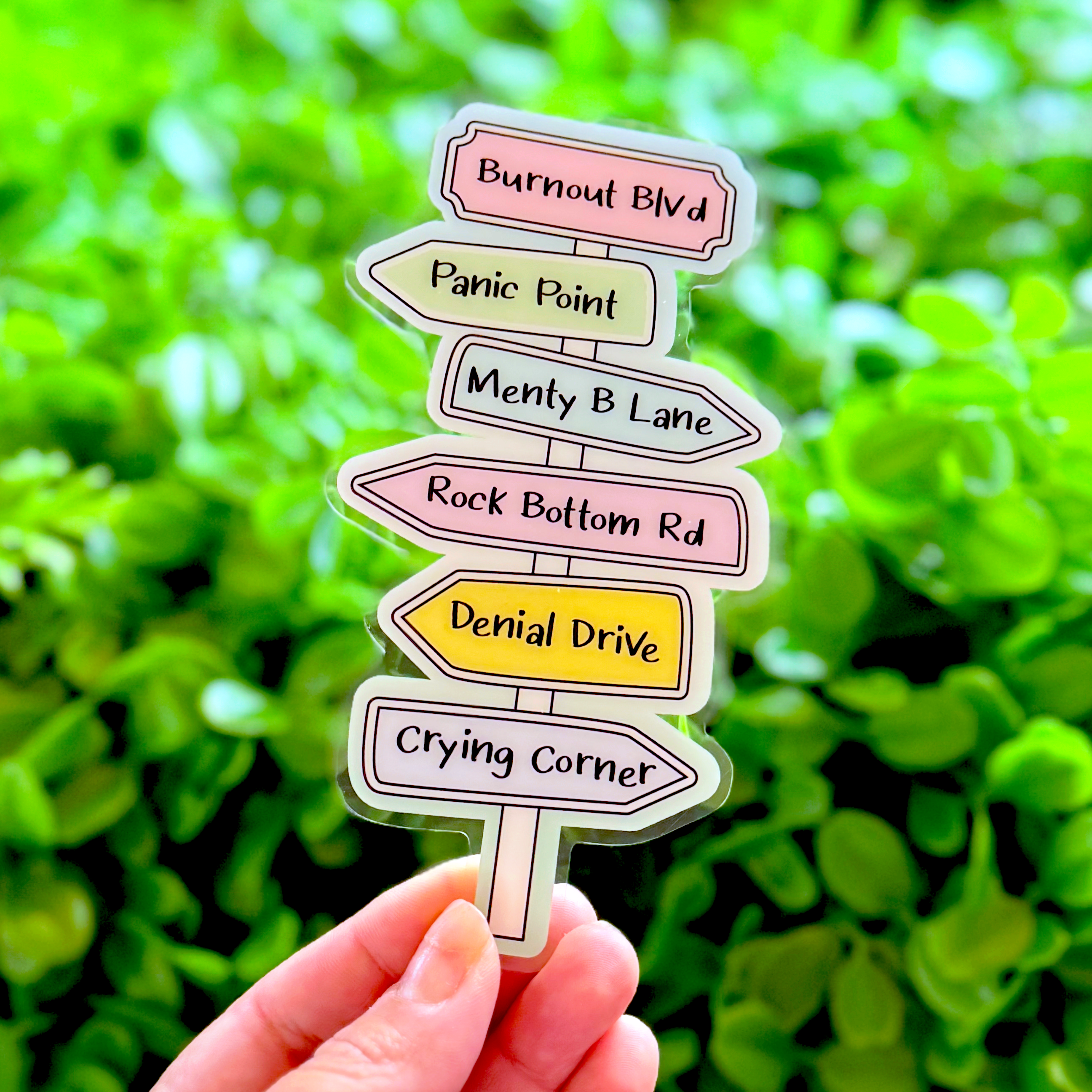 The Road To Burnout | Acrylic Bookmark