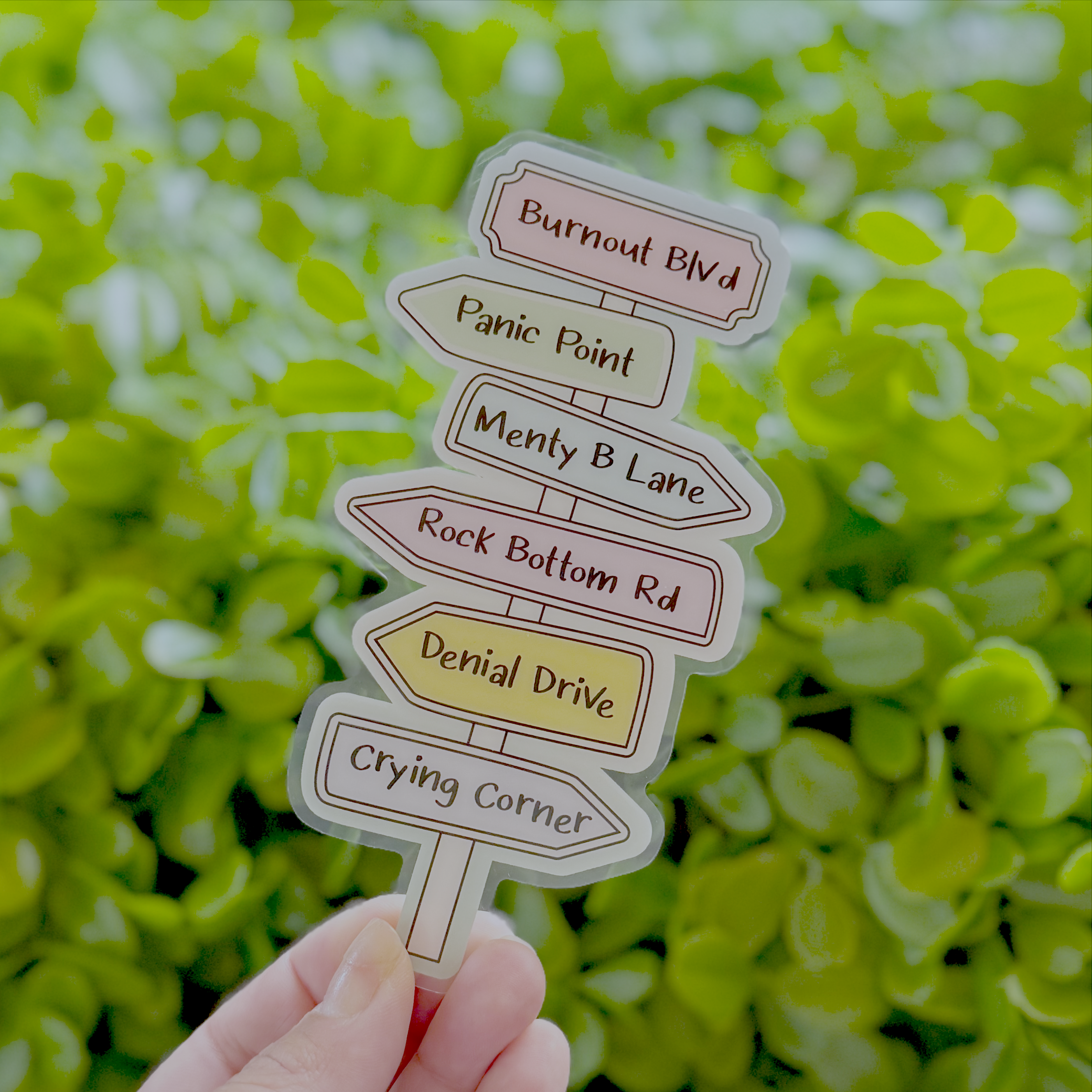 The Road To Burnout | Acrylic Bookmark