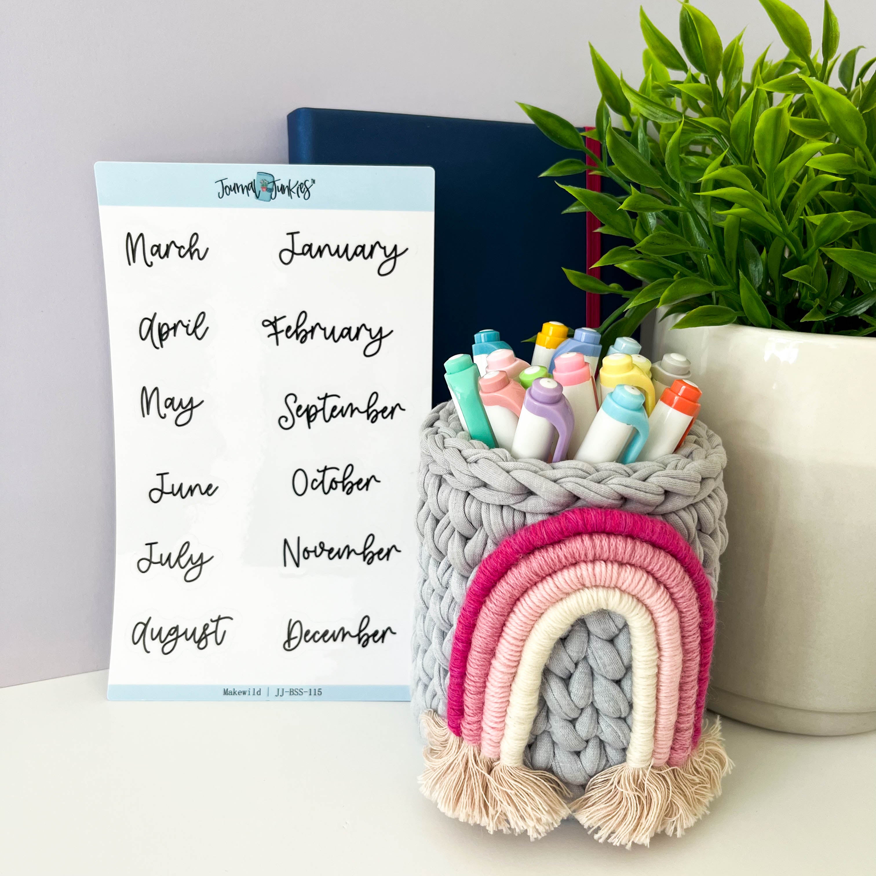 Monthly Planner Stickers | Makewild