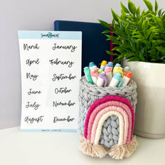 Monthly Planner Stickers | Makewild