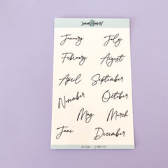 Monthly Planner Stickers | La Luxe