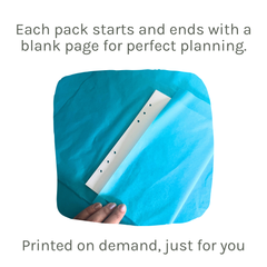 Loose Leaf A5 Planner Inserts 120gsm | Super Block Weekly