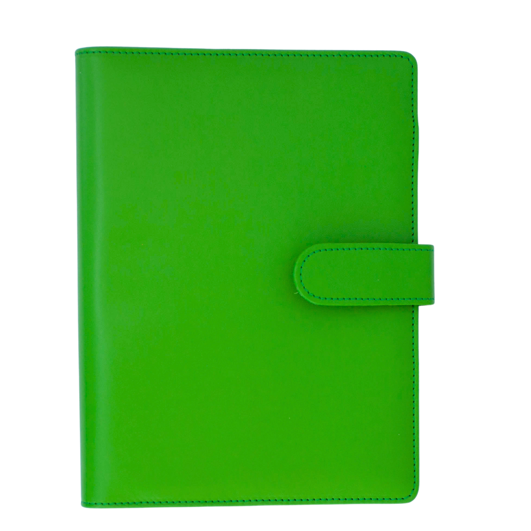 Loose Leaf 6-ring Binder A5 Planner Cover | Kelly Green