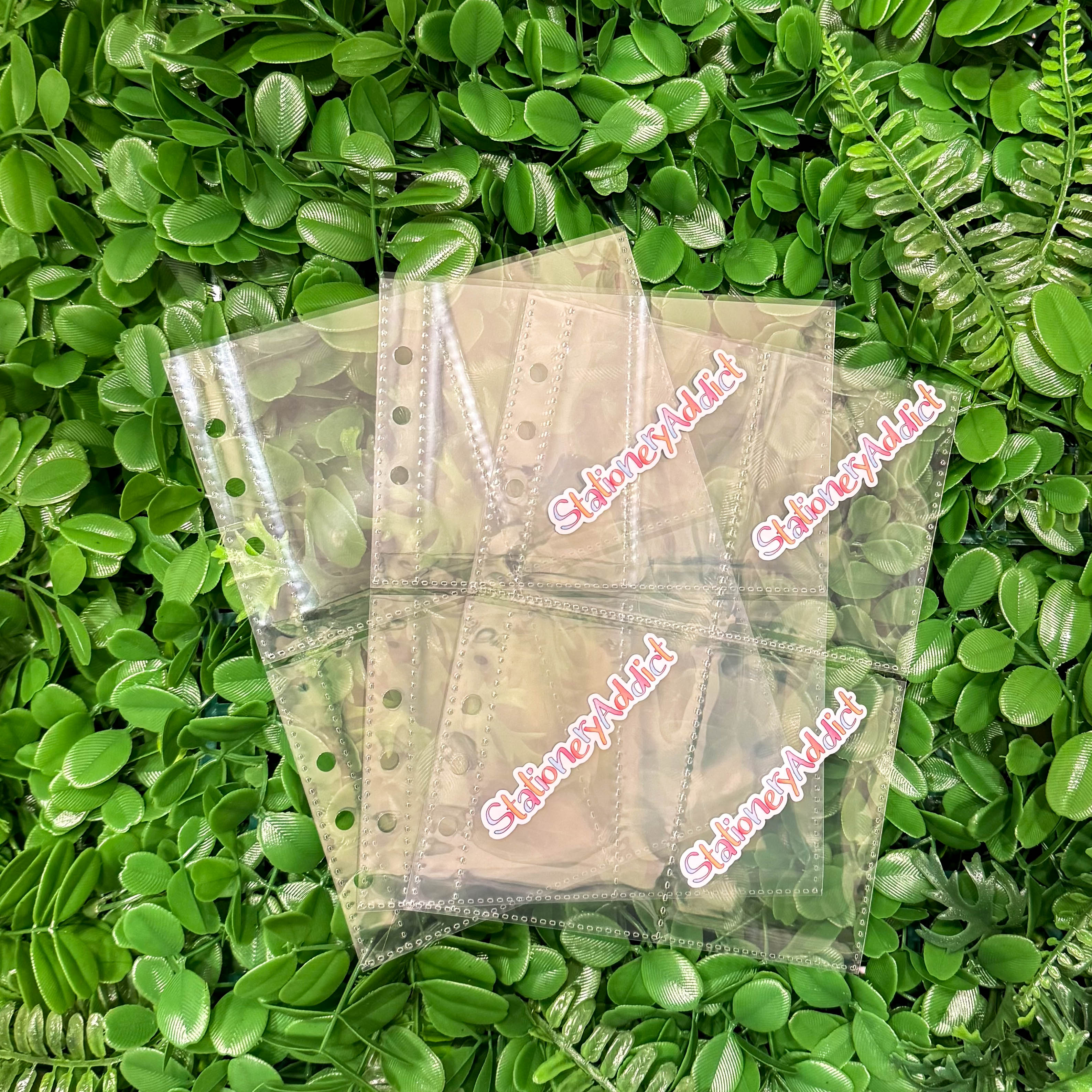 Clear Planner Pockets | A5 Quad Pockets