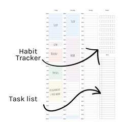Loose Leaf A5 Planner Inserts 120gsm | Timeblocking Weekly