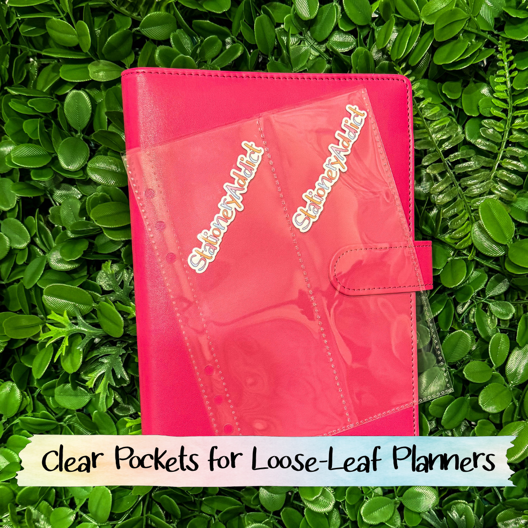 Clear Planner Pockets | A5 Quad Pockets