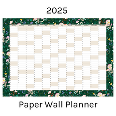 Vertical 2025 Paper Wall Planner | Mushroom Meadow