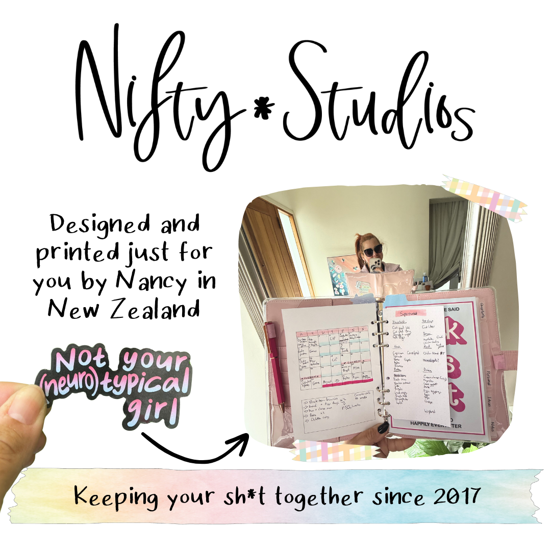 A5 Planner Inserts 120gsm | Nifty Meal Plan
