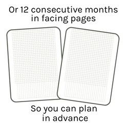 Loose Leaf A5 Planner Inserts 120gsm | Original Grid Habit Tracker