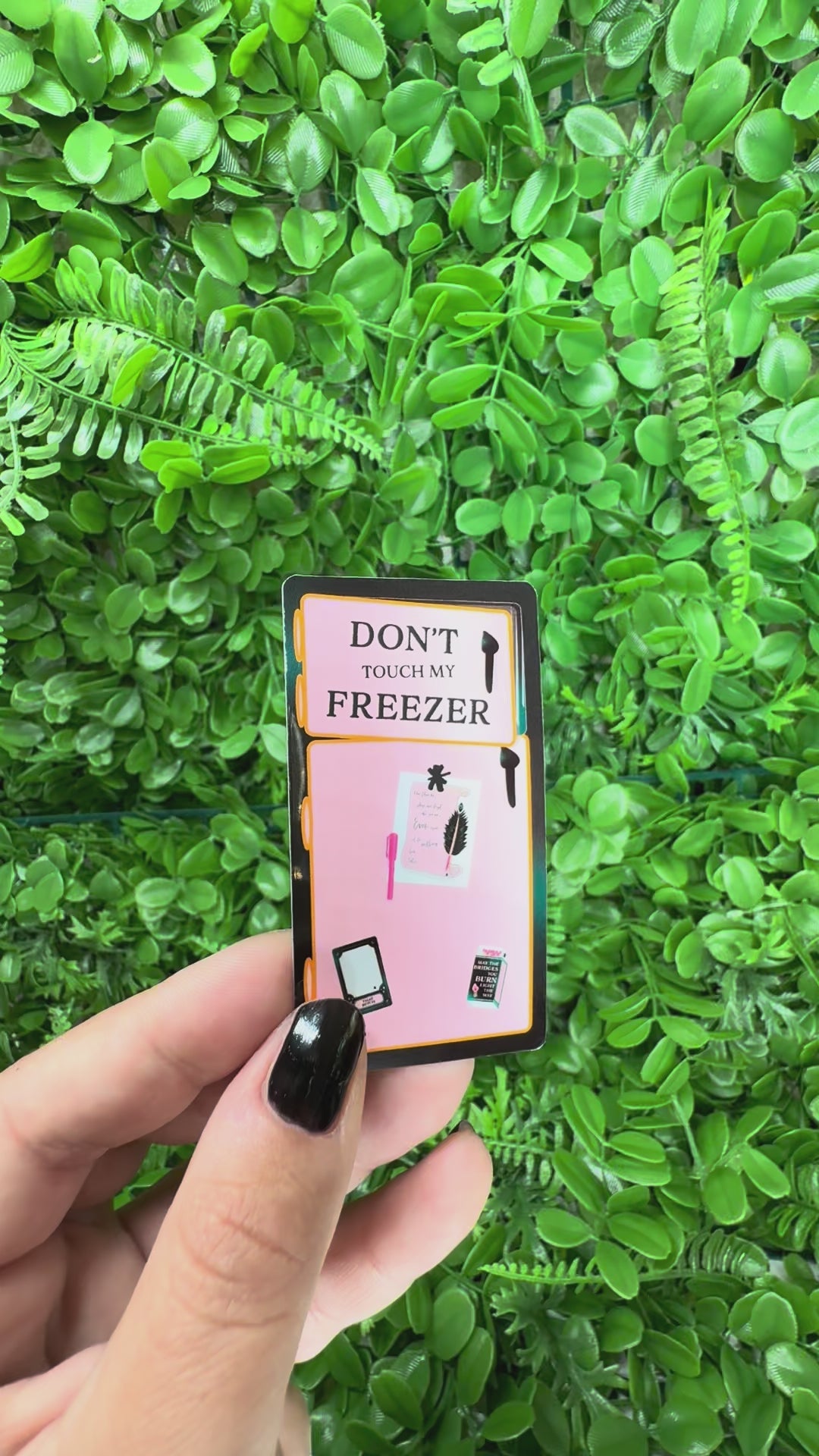 Don't touch my freezer | Vinyl, Laminated Sticker