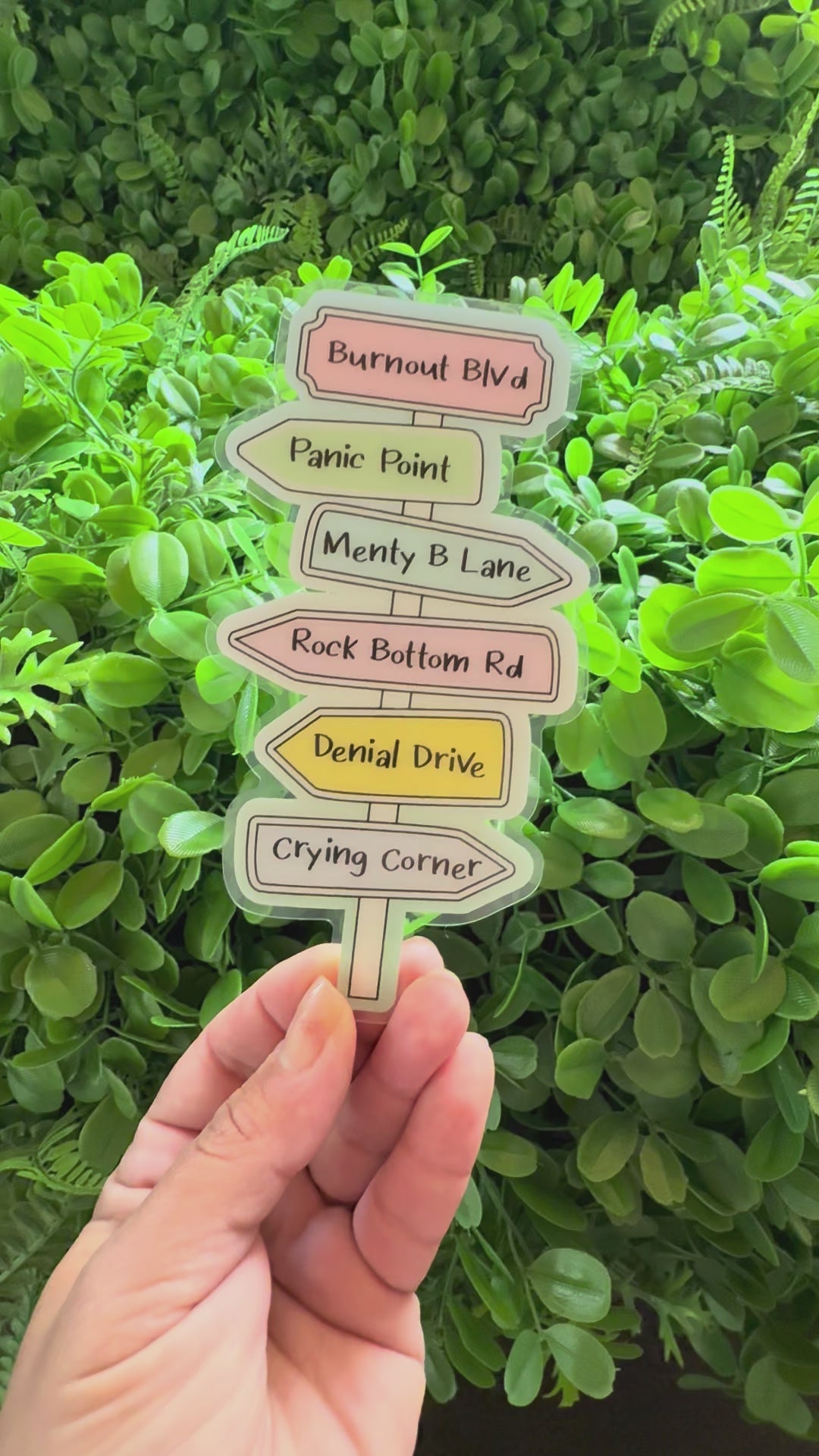 The Road To Burnout | Acrylic Bookmark