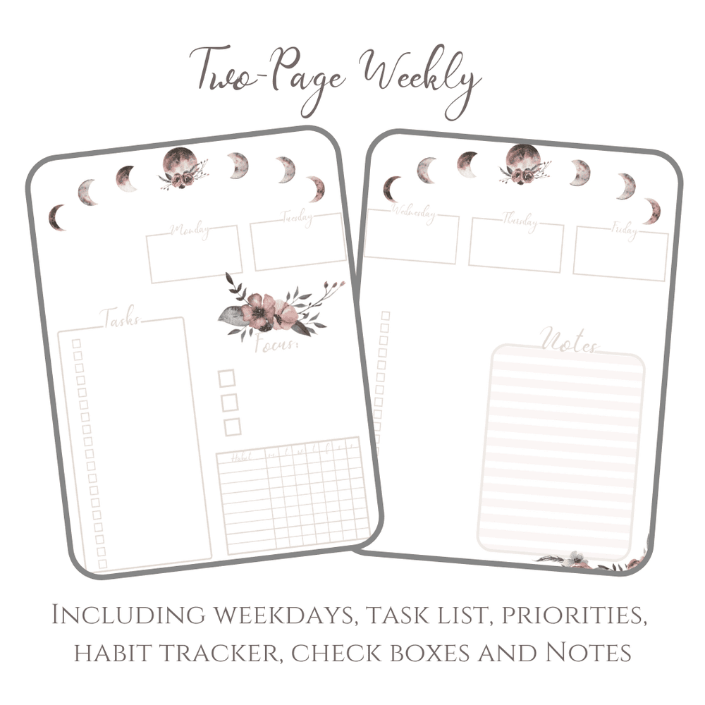 Stay Wild Download Bullet Journal PDF printable for planner, calendar - A4 and A5 weekly log
