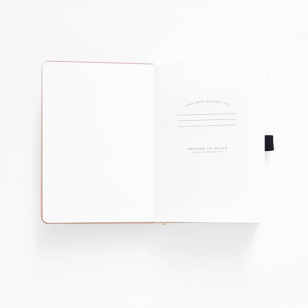 Archer and olive dotted notebook new zealand pink plans belonging page