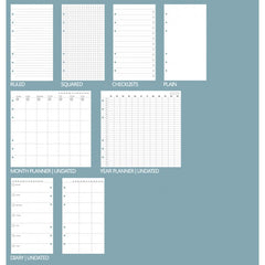 Filofax Clipbook Loose Leaf Notebook | Personal Duck Egg inserts